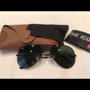Ray Ban aviator black sunglasses
